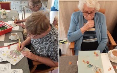Creative crafts at Woodstock Residential Care Home
