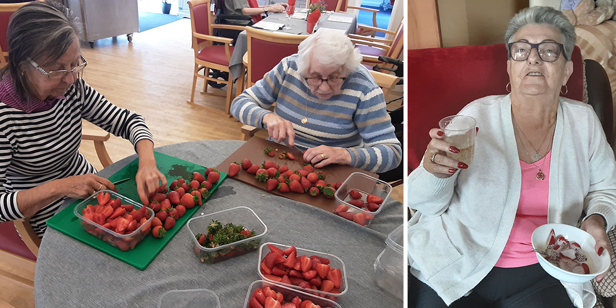 Wimbledon treats at Woodstock Residential Care Home
