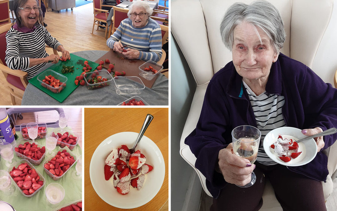 Celebrating the start of Wimbledon at Woodstock Residential Care Home